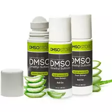 DMSO 70/30 3 oz. Roll-on w/Aloe Vera 3 Pack 99.995% Low odor Pharma Grade