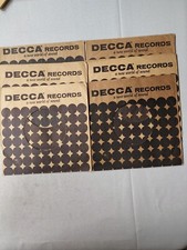 45 RPM 7" RECORD SLEEVES CO. SLEEVE 6 PACK SEE PHOTOS - Decca SLV19 1