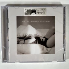 TAYLOR SWIFT  The Tortured Poets Department CD with Poster NEW & SEALED