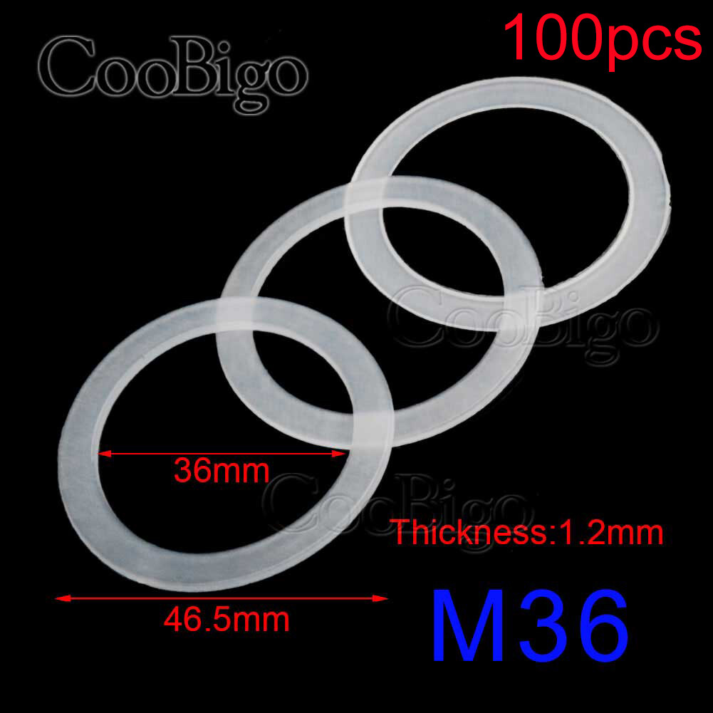 Etaclover Zkenshan-Rondelle Scanalate Anello Di Guarnizione In Plastica For Lavatrice Piatta In Nylon Bianco Nero - Foto 7