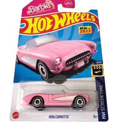 HOT WHEELS 2023 1956 CORVETTE BARBIE PINK 183/250 HKG52 HW SCREEN