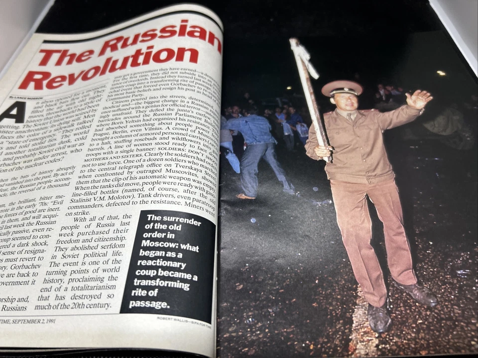 Time Magazine September 2, 1991 The Russian Revolution - Image 4 of 4