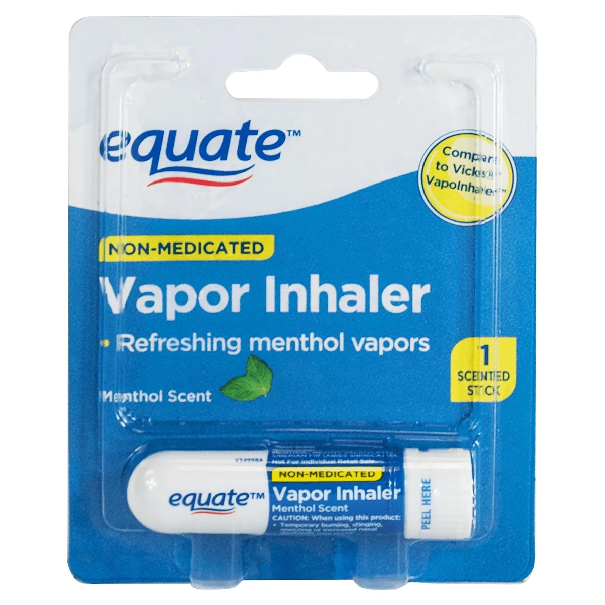 Vicks VapoInhaler Portable Non-Medicated Nasal Inhaler, Menthol - 1 ct