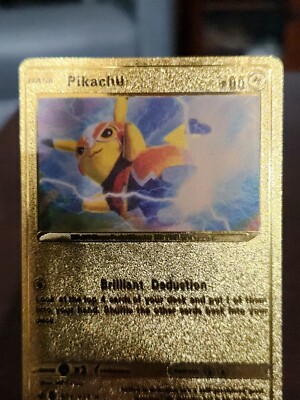 Pikachu 076/073 Brilliant Deduction Gold Foil Pokemon Card | eBay