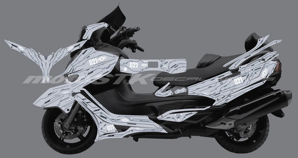铃木 Burgman650 摩托车贴纸贴花战斗机图形套装 — 第 2/4 张图片