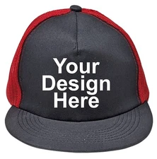 Design Your Custom Image Logo Photo Text Trucker Hat Cap, Adjustable Hat