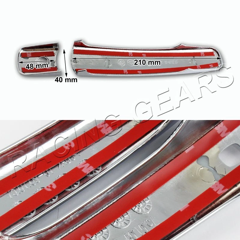 TAPAS DE MANIJA DE PUERTA CROMADAS ESPEJO PARA 08-13 NISSAN ROGUE CON ORIFICIO DE LLAVE INTELIGENTE Foto 2 de 2