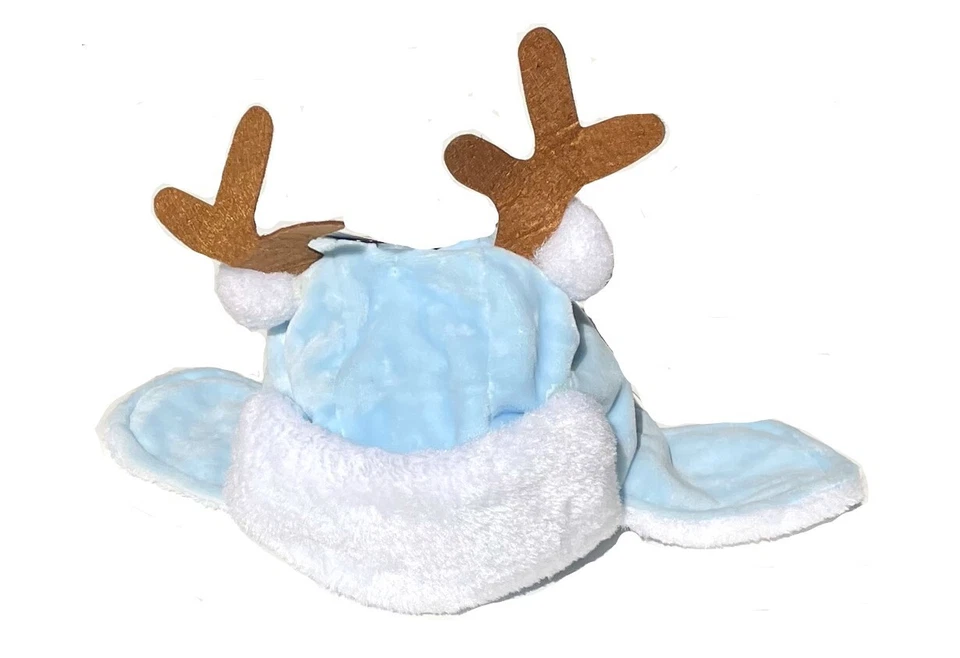 Sombrero polar suave azul Navidad reno Holiday Living bebé talla 3-6 meses Foto 2 de 2