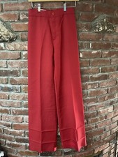 Vintage 70s 80s Levi  s Juniors Red Poly Pants 26 X 34