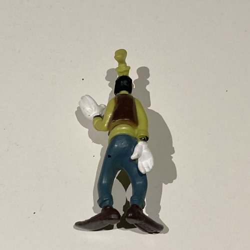 Vintage Disney Goofy Green Shirt Hat Brown Vest PVC Figure Cake Topper - Picture 7 of 12