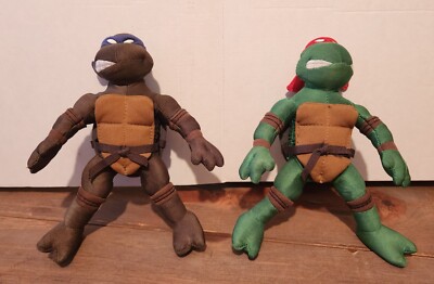 Teenage Mutant Ninja Turtles Raphael and Donatello 8'' Action Plush Doll