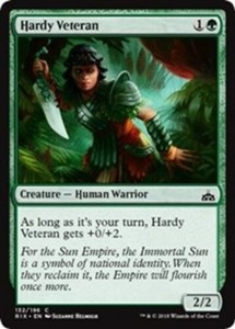 Hardy Veteran - Foil x1 - Rivals of Ixalan - NM-Mint, English - Rivals of Ixalan