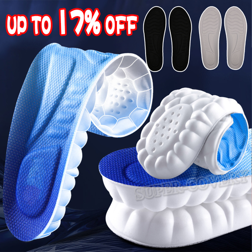 4D Cloud Technology Sports Insoles for Shoes Breathable Shock