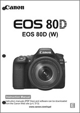 Canon EOS 80D Digital Camera User Instruction Guide Manual