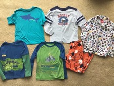 LOT BOYS PAJAMAS - PJ PANTS / PAJAMA SHIRTS / PJs - S 6 7 CARS SHARKS SPORTS