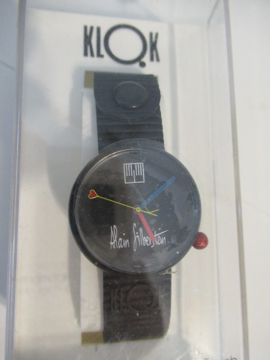 Klok Alain Silberstein Quartz Fashion Watch New Old Stock w  display picture 2
