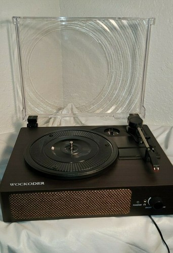 Wockoder Vinyl Record Player and 