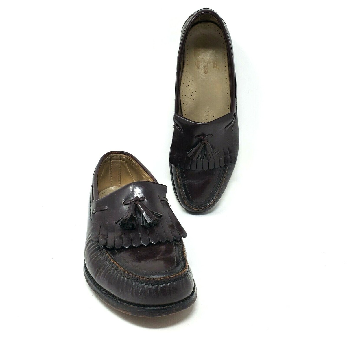 Men\'s Tassel Loafers Brown Slip-On Moc Toe‎ Dress Shoes Tassel Slip on Brown for Men - JP Pierre main image 3