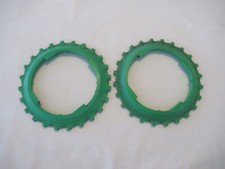 2 John Deere Lustran Corn Planter Plates B8-24 Dark Green -Used Good Condition