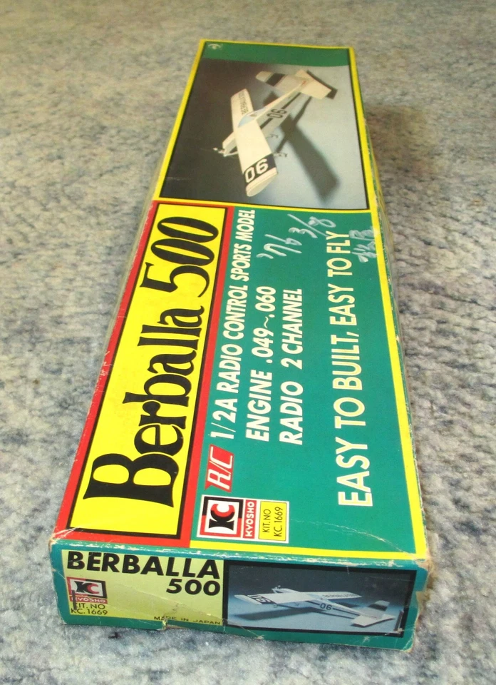 Kyosho Berballa 500 WS:35.433in049 Class Airplane Vintage Balsa Assembly Kit f/s - Image 2 of 4