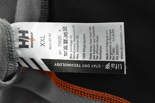 HELLY HANSEN Men`s Crew Neck Long Sleeve Top Lifa Stay Dry Coat size XXL - Picture 9 of 9