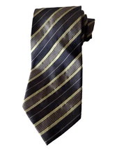 Bergamo New York repp silk tie