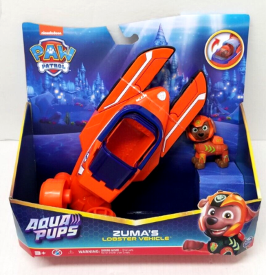 Paw Patrol AQUA PUPS Action Figures and Vehicles Set of 6 VHTF NEW