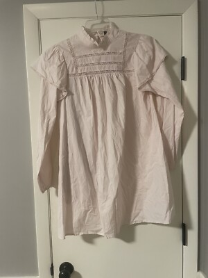 Wild Fable Mock Neck Ruffle Shirt Dress Womens Medium Long Sleeve Light Pink | eBay Wild Fable Mock Neck Ruffle Shirt Dress Womens Medium Long Sleeve Light Pink | eBay