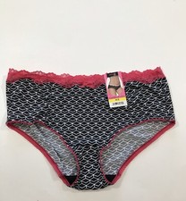 Maidenform Perfect Fit Stretch Lace Hipster Underwear, Women's Sz M/6 Black