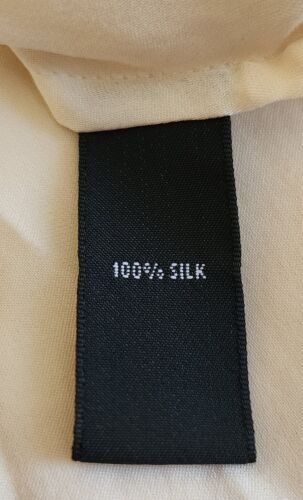Josephine Chaus Cream 100% Silk Soft Long Sleeve Classic Blouse Size 22W - Picture 8 of 9