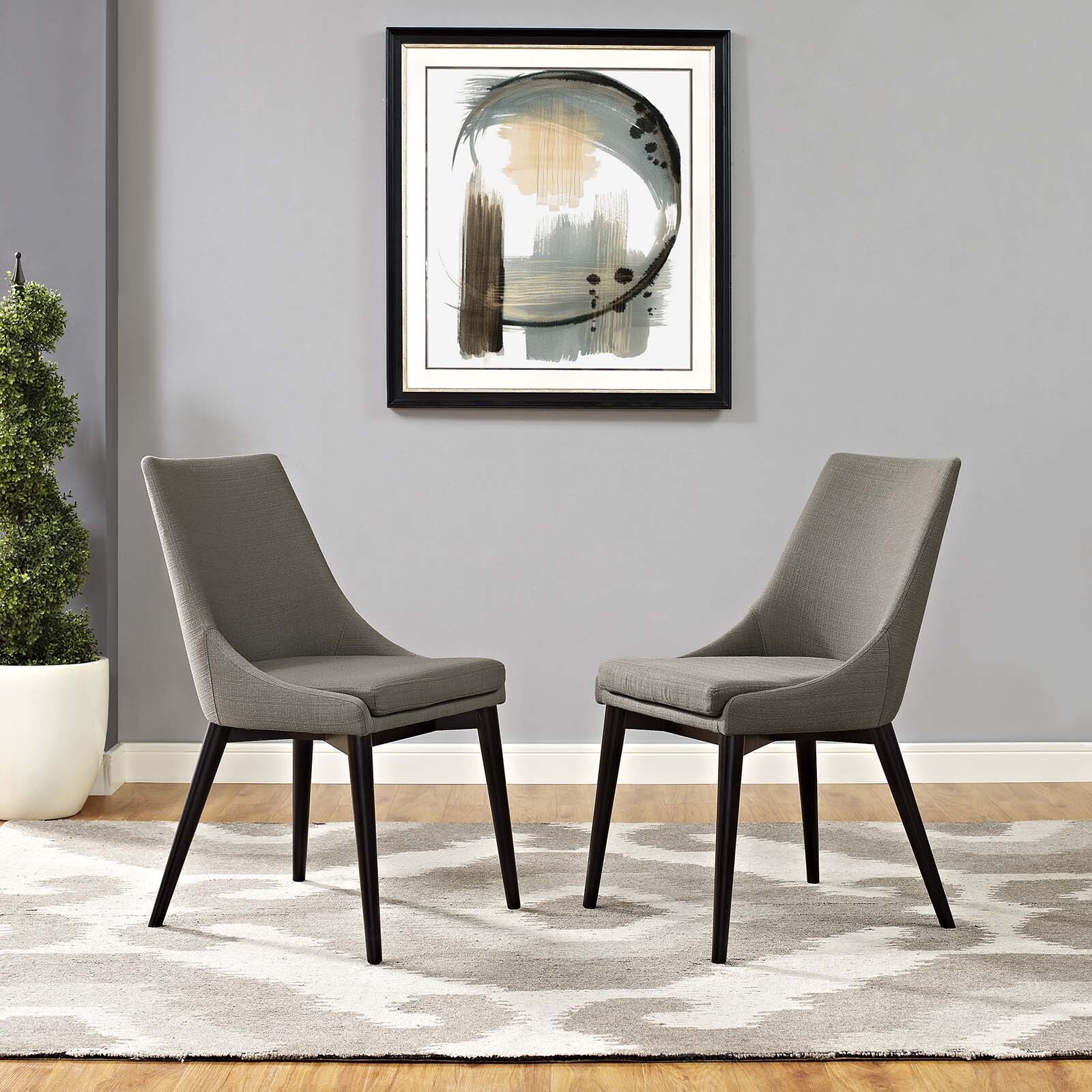 Fabric Set Of 2 In Granite