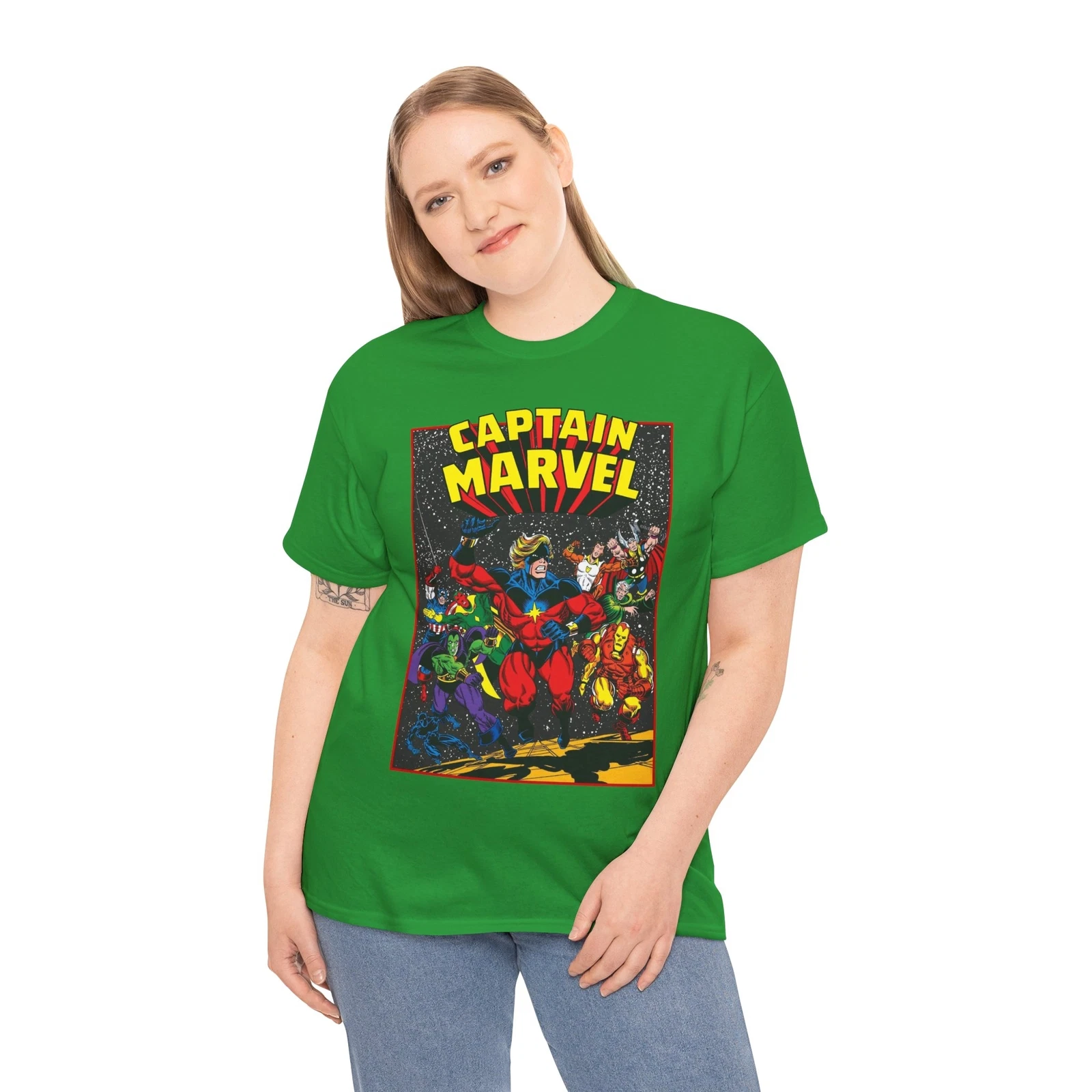 Captain Marvel T-Shirt - Marvel Comics - Jim Starlin Art - Mar-Vell - Kree