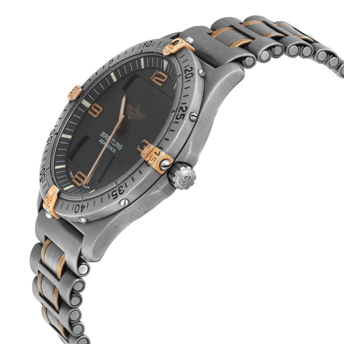 Breitling Aerospace 40mm Titanium Analog Digital Gray Dial Breitling Aerospace 40mm Titanium Analog Digital Gray Dial
