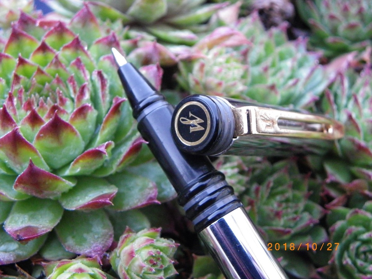 Stylo Roller WATERMAN FORUM ASTRIA - Vintage, Argenté, Acier, Neuf De Stock (jamais Utilisé)
