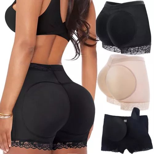 UK Women FAKE ASS Butt Lift and Hip Seamless Booty Enhancer Padded Shorts Shaper - Picture 1 of 22