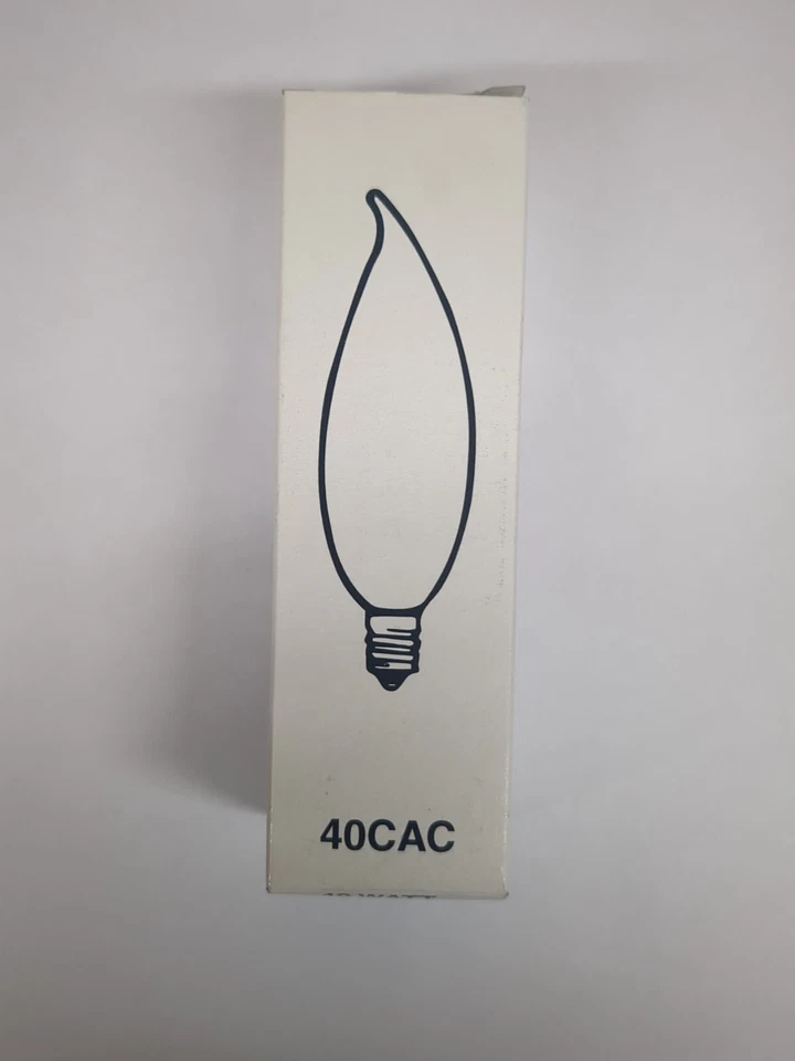 Case Of 25.  GE 40 CAC  Clear Candelabra Base - Image 3 of 4