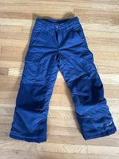 Columbia Bugaboo Omni-Tech youth kids navy blue ski snow pants Sz Small 8