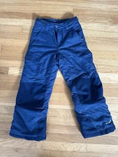 Columbia Bugaboo Omni-Tech youth kids navy blue ski snow pants Sz Small 8