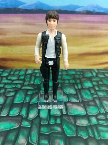 Star Wars Vintage Han Solo Acrylic Base * No Toy Included *