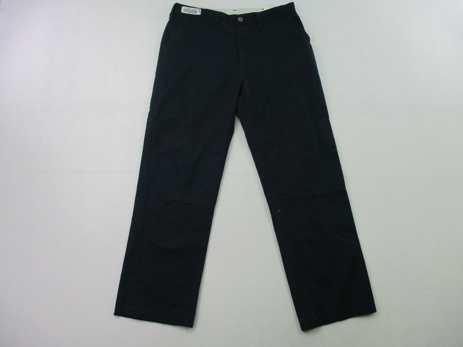 Dickies Mens 38 Work Pants Dark Blue Straight Leg Cotton Polyester with Pockets B6
