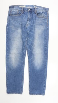 Gap 1969 Herren blau Standard Tapered Denim Jeans Größe 36X32