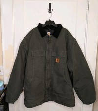Carhartt Arctic Quilt Lined Jacket Mens C26-MOS Moss Green Size 3XLT