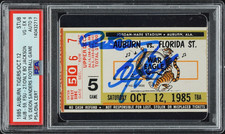 BO JACKSON & DEION SANDERS SIGNED TICKET 10/12/85 🎟️PSA 4 AUTO 9