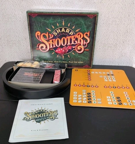 Vintage Sharp Shooters Dice Board Game 1994 Vintage Milton Bradley