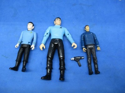 3 different Star Trek Dr Spock figures 1993-2015 Playmates Super7 & More