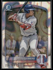 Pablo Guerrero 2025 Bowman #BCP-144 Chrome Lava Refractor Texas Rangers