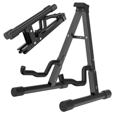  Guitar Stand - Electric, Acoustic and Bass, Banjo Stand, A-Frame Metal 