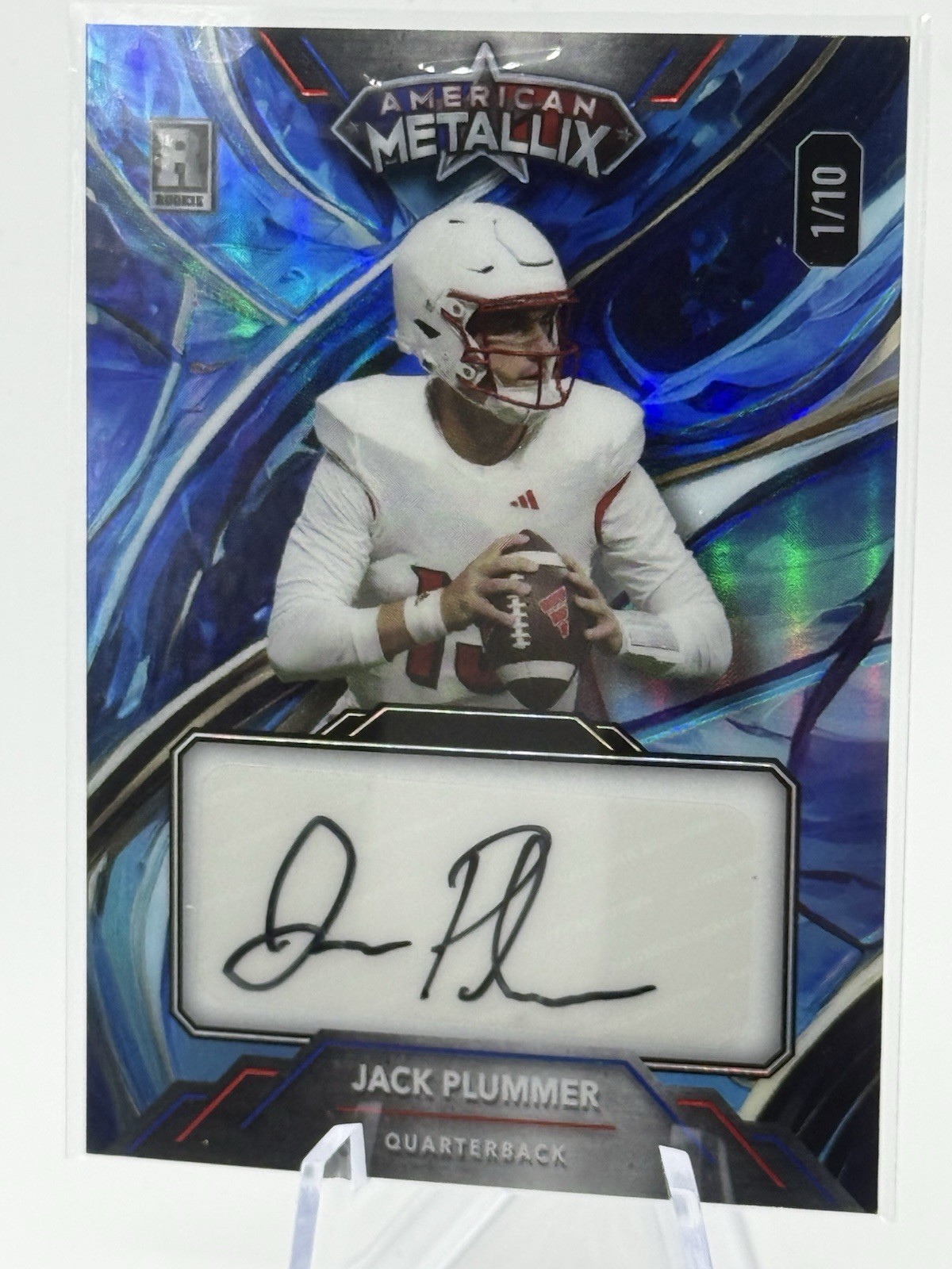 2023 Wild Card American Metallix - Jack Plummer Wildmarble Foil Autographs /10