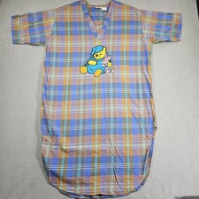 Disney Store Nightgown Winnie The Pooh Piglet Plaid Sleep Shirt OSFM Cottage