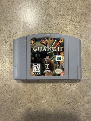 Quake II 2 (Nintendo 64, 1999) N64 Cartridge Authentic Blockbuster - Tested